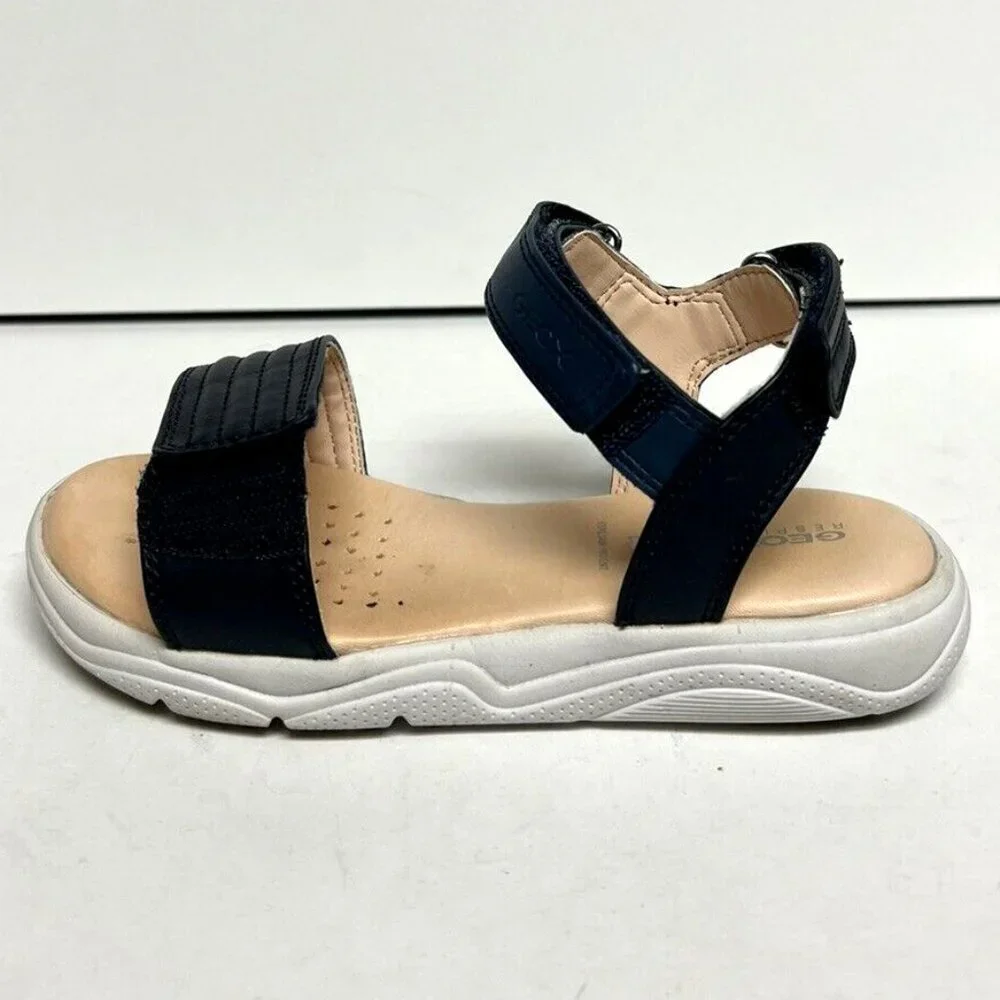 Geox Little Kids' Deaphne 2 Sandals Blue, Girls' Size EU32 M US1